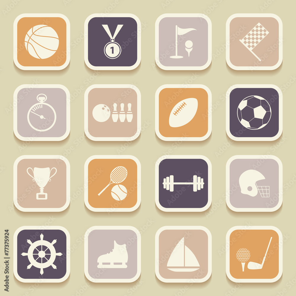 Sports universal icons for web and mobile applications. Vector Sports universal icons for web and mobile applications. Vector