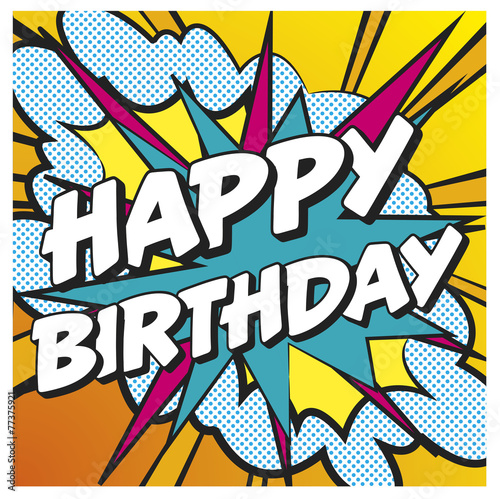 Happy birthday carte anniversaire recto 2