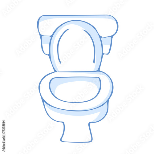 toilet isolated illustration