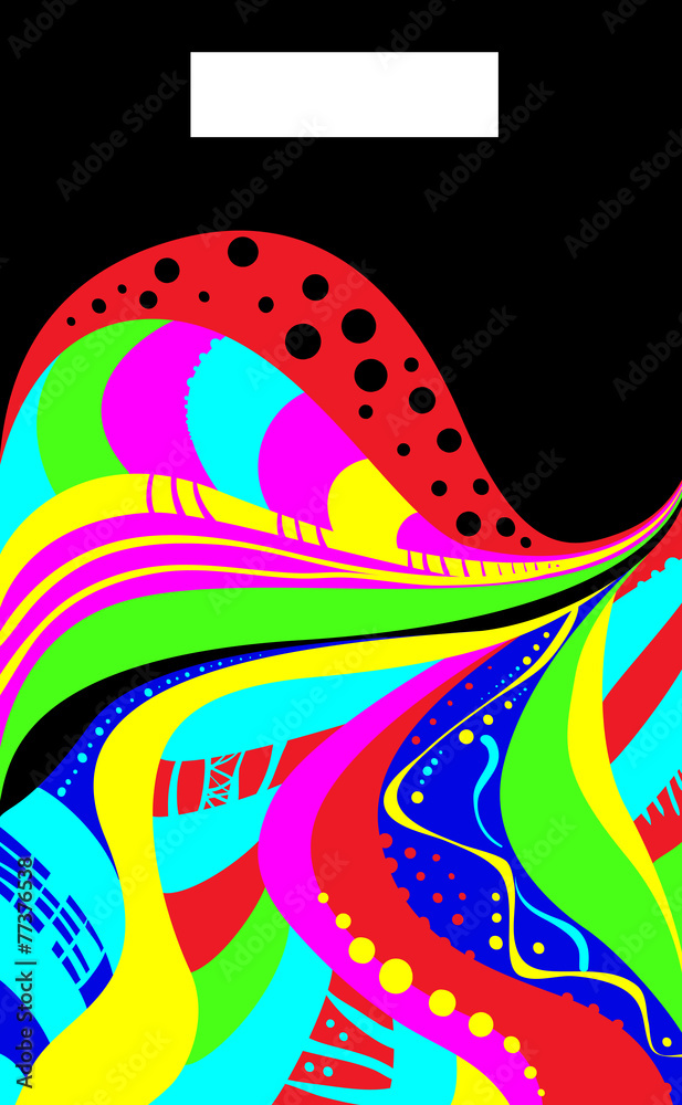 Obraz premium Abstraction in acid colors