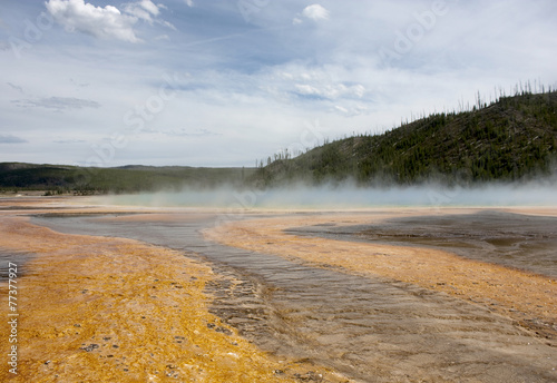Hot lake in yellowstone