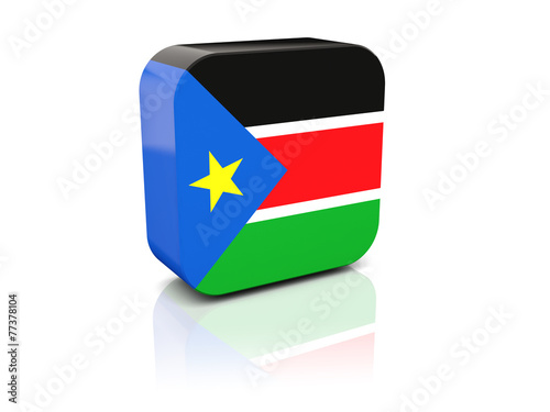 Free Download Square icon with flag of south sudan - GFXLoad