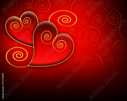 Red valentines day background