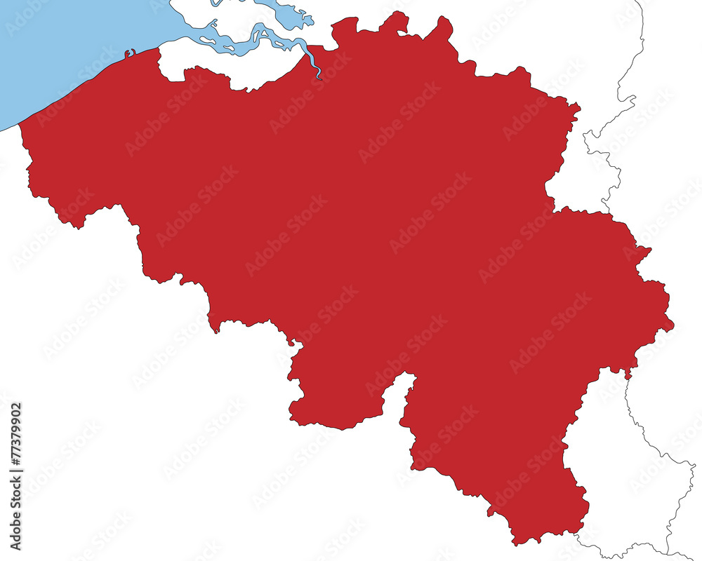 Belgien in rot und weiß