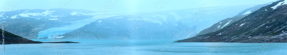 Lake Svartisvatnet and  Svartisen Glacier (Norway)