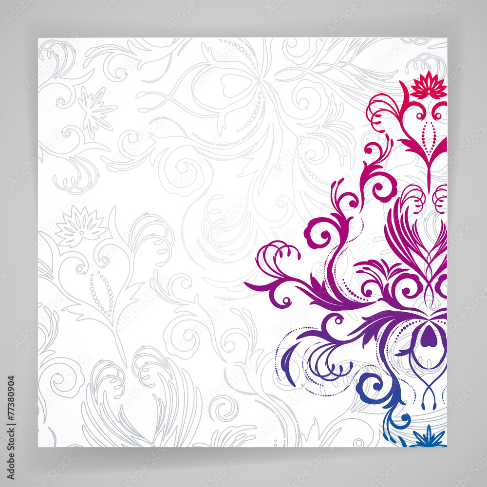 Abstract floral background with oriental flowers. Abstract floral background with oriental flowers.