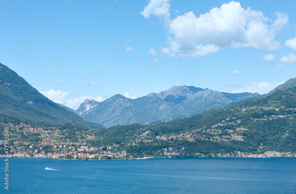 Lake Como (Italy) view.