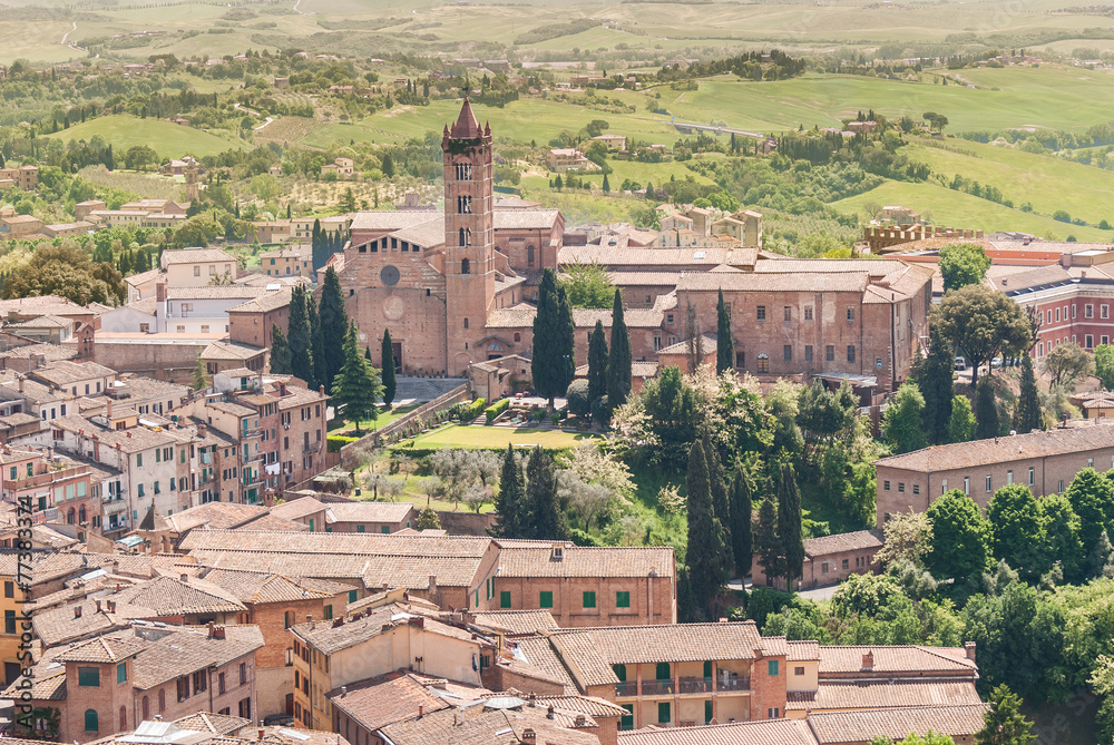 Siena Aerial View. Tuscany. Italy