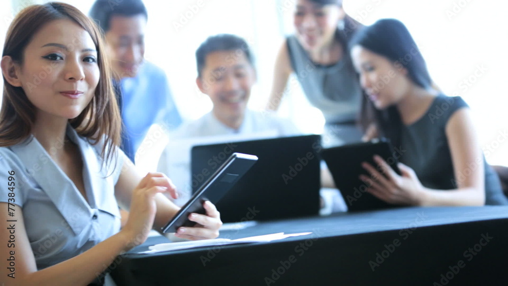 Boardroom Meeting Ethnic Business Team Leader Foreground Boardroom Meeting Ethnic Business Team Leader Foreground