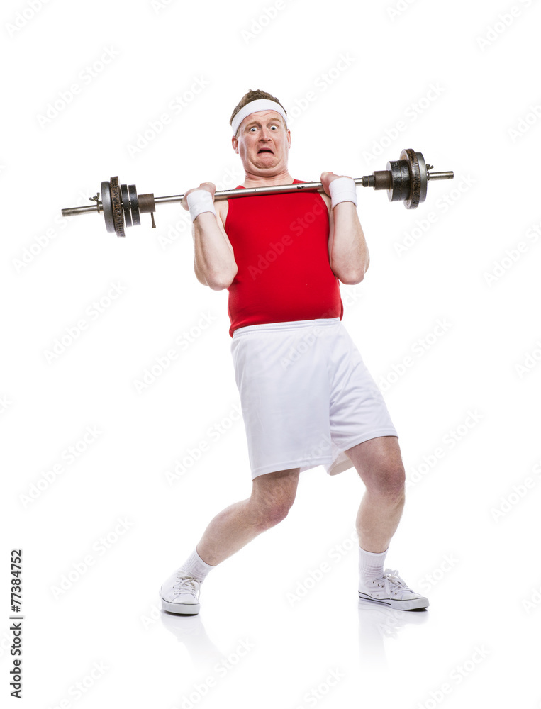 Obraz premium Weak body builder