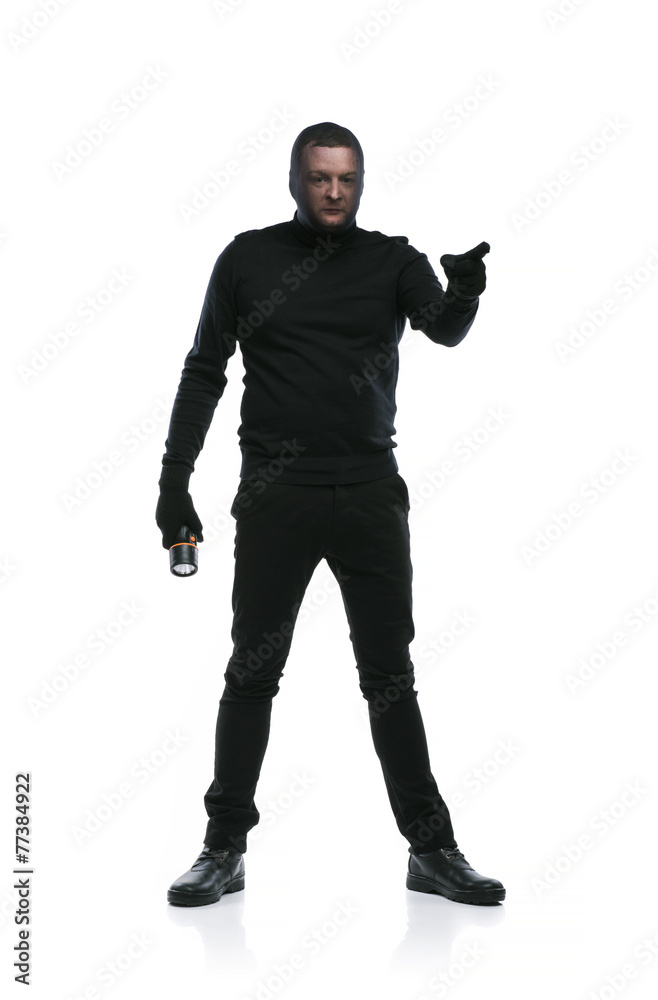 Thief in black mask Thief in black mask