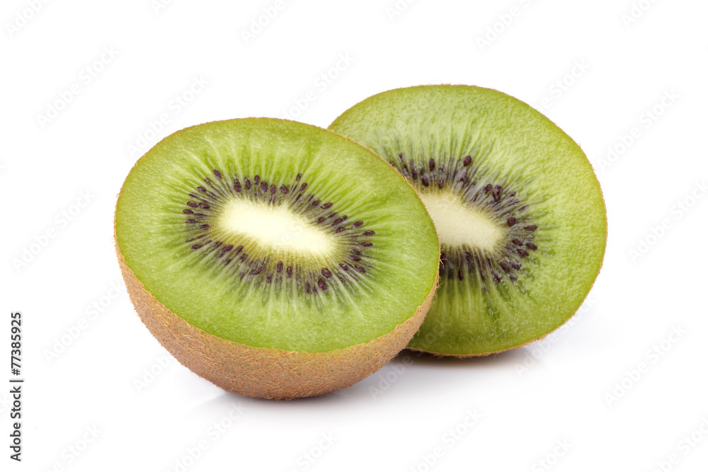 Sliced kiwi fruit isolated on white background Sliced kiwi fruit isolated on white background