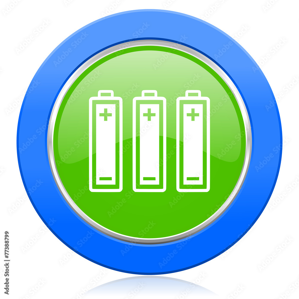 Fototapeta premium battery icon power sign