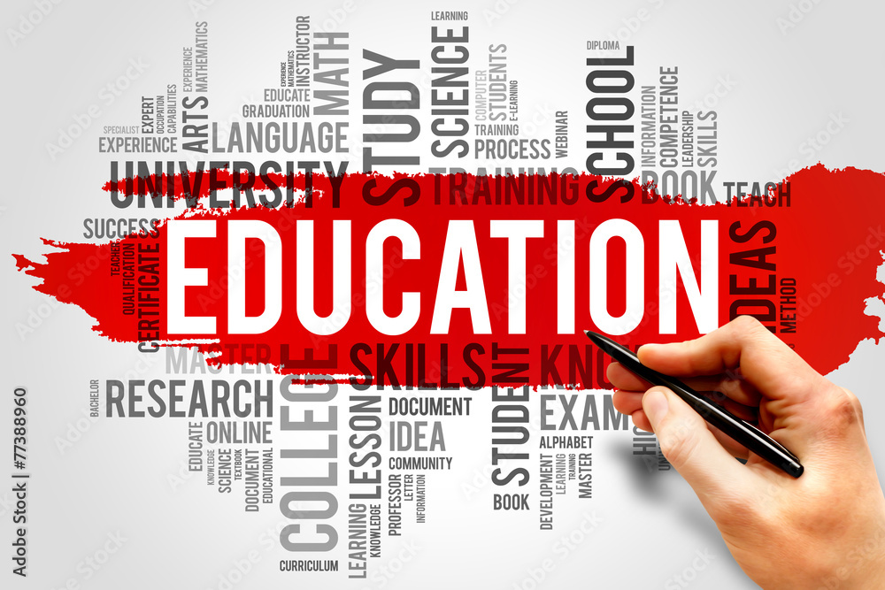 Education and learning word business collage concept Education and learning word business collage concept