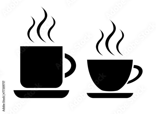 Tea and coffee cup icon