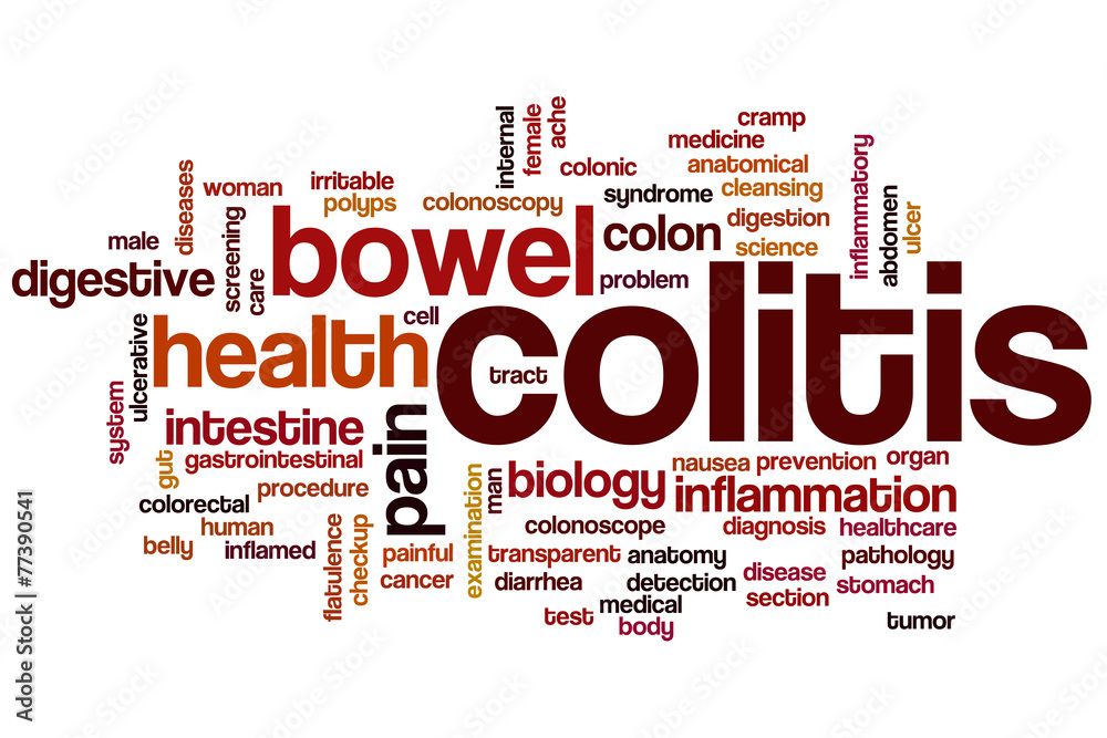 Obraz premium Colitis word cloud