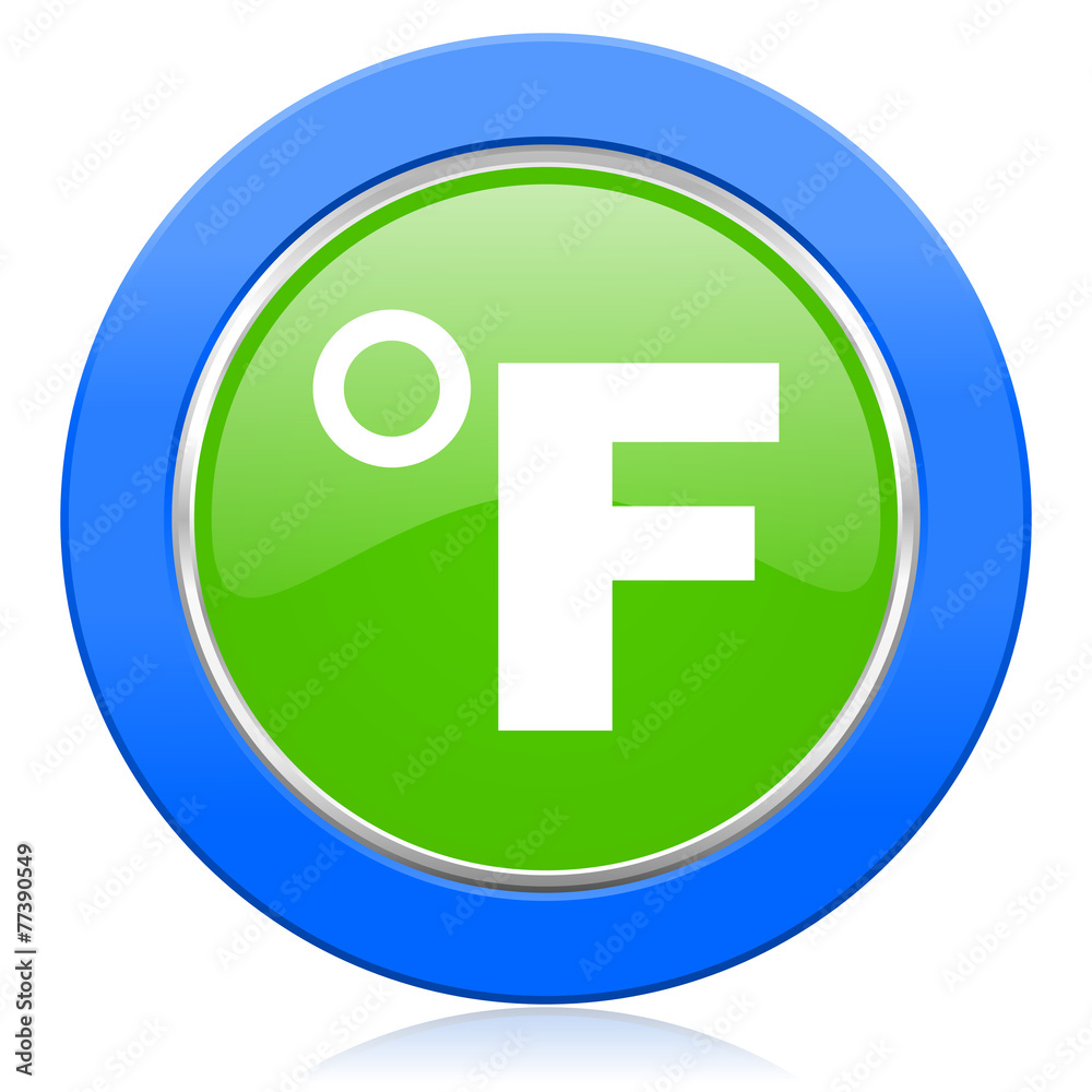 fahrenheit icon temperature unit sign fahrenheit icon temperature unit sign