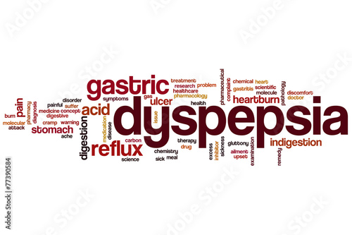 Bilde på lerret Dyspepsia word cloud