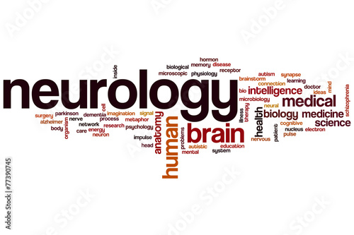 Neurology word cloud