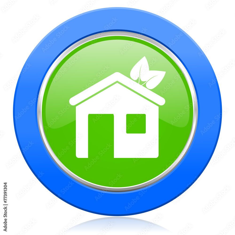 house icon ecological home symbol house icon ecological home symbol