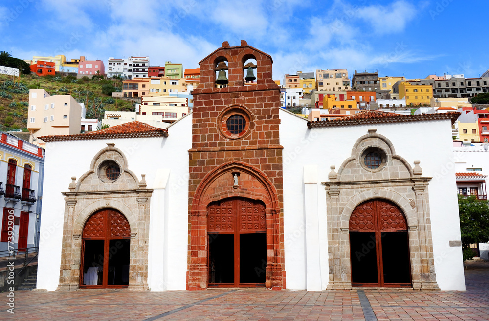 Fototapeta premium Iglesia de La Asunción de San Sebastian de LaGomera