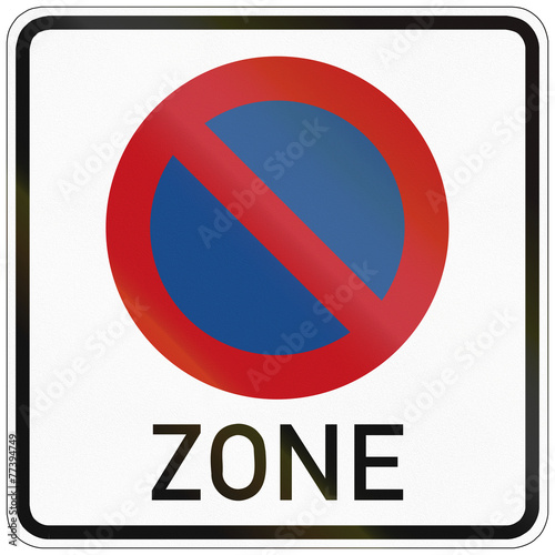 Free Download German traffic sign: No parking zone - GFXLoad