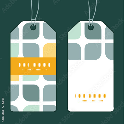 Vector abstract gray yellow rounded squares vertical stripe