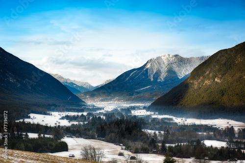 Mountain valley in Tirol, Alps, Austria