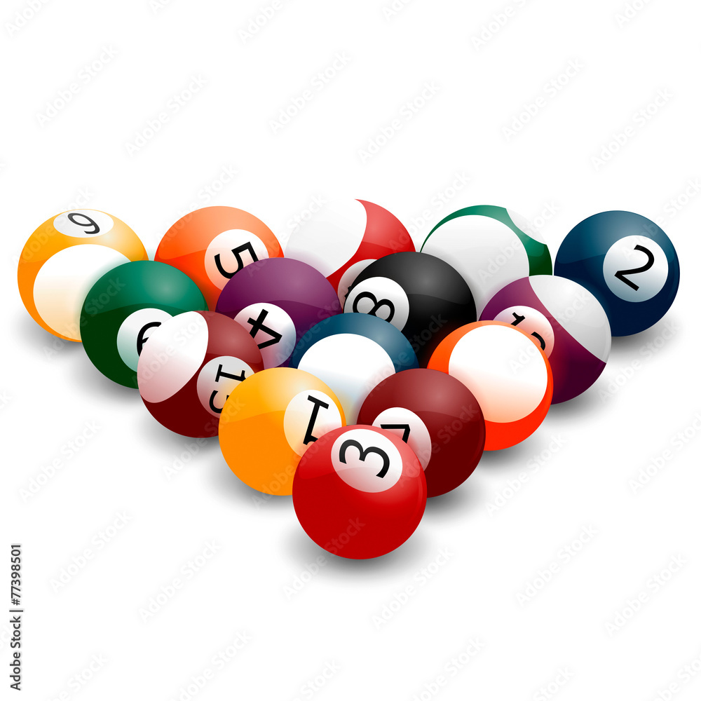 billiard balls