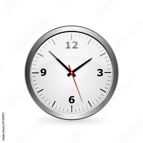 wall clock on a white background