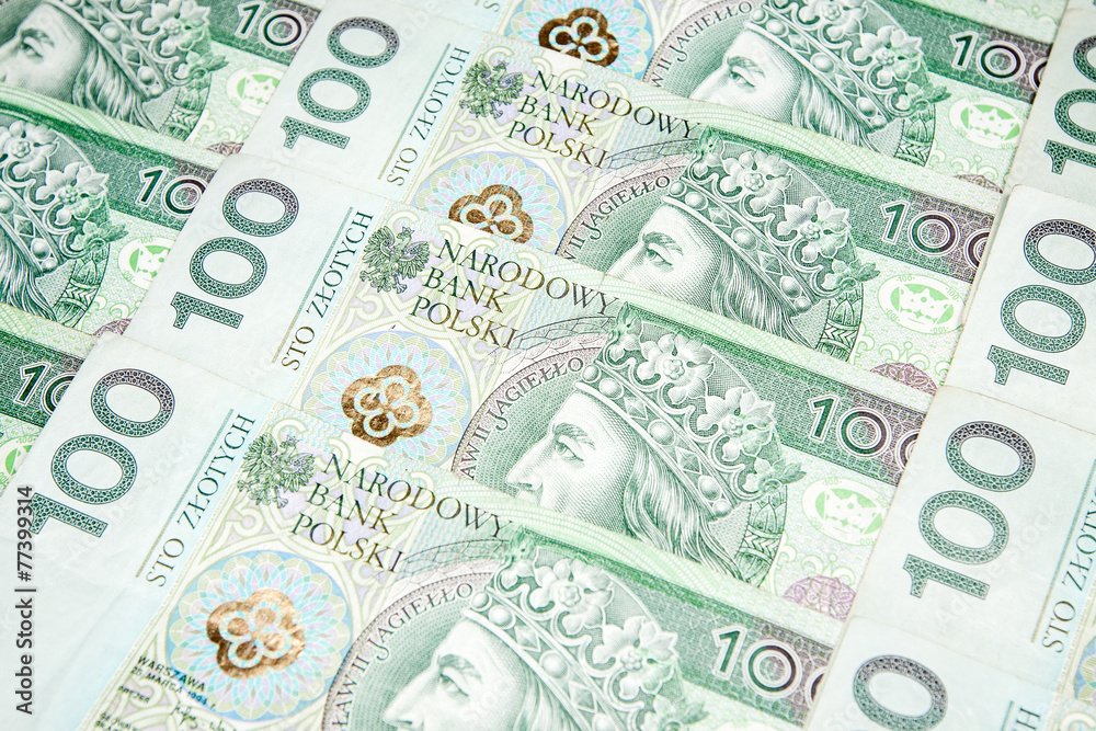  100 zloty banknotes - Polish currency