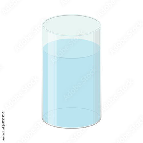 An illustration of a glass of fresh water