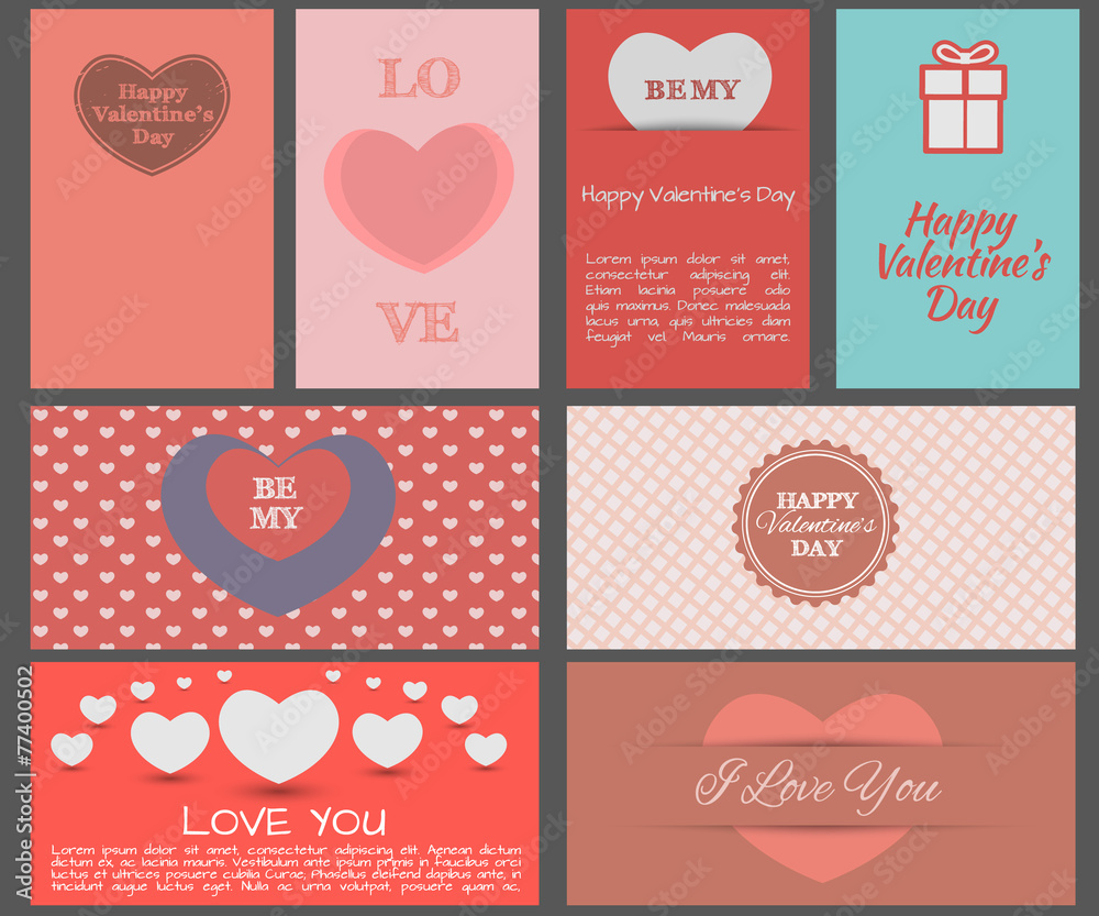 Design cards for Valentine's Day.