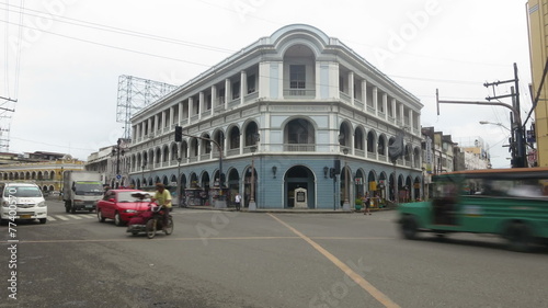 Philippines town traffic time lapse