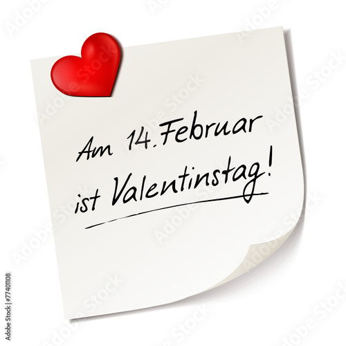Valentinstag - Memo