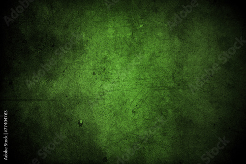 Grunge green textured concrete wall background