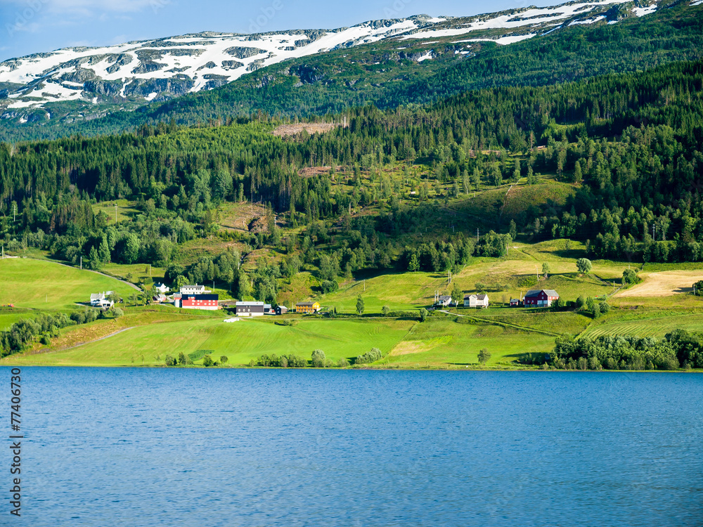 Obraz premium Summer landscape, Norway