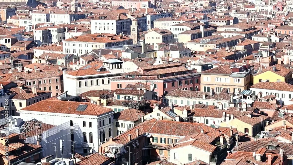Aerial view of Venice Italy from Campanile St Mark Aerial view of Venice Italy from Campanile St Mark