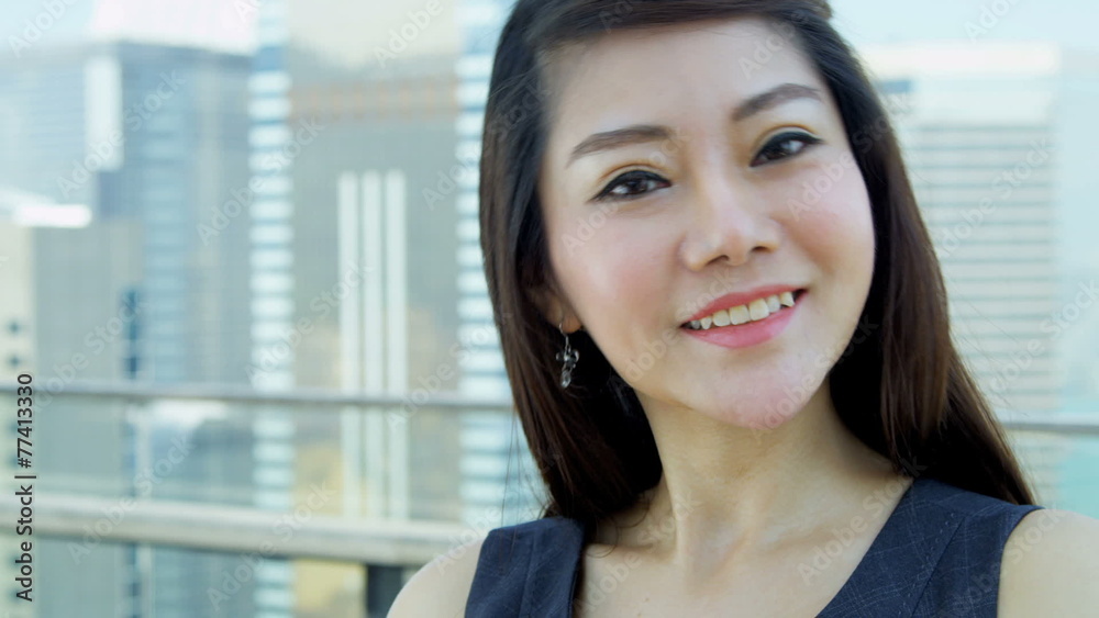 Female Asian Chinese Corporate Executive Close Up Female Asian Chinese Corporate Executive Close Up
