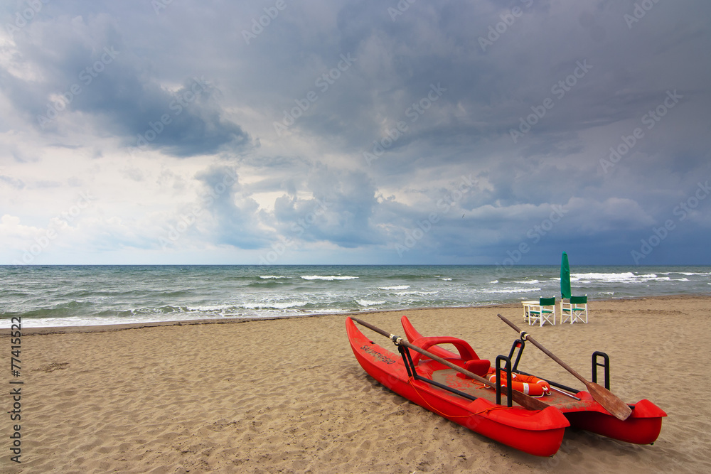 lifeguard oar boat called in italy lifeguard oar boat called in italy