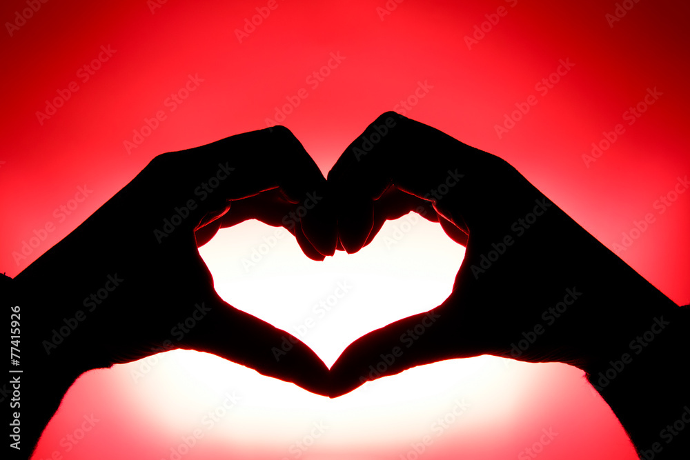 Obraz premium Heart made by hands