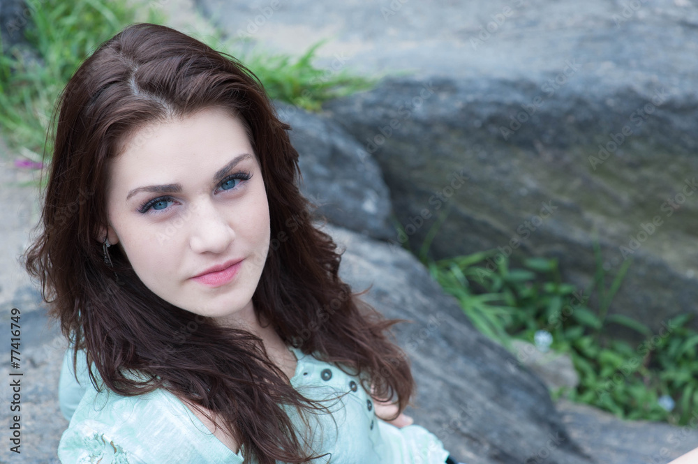 Serious Beautiful Brunette Serious Beautiful Brunette