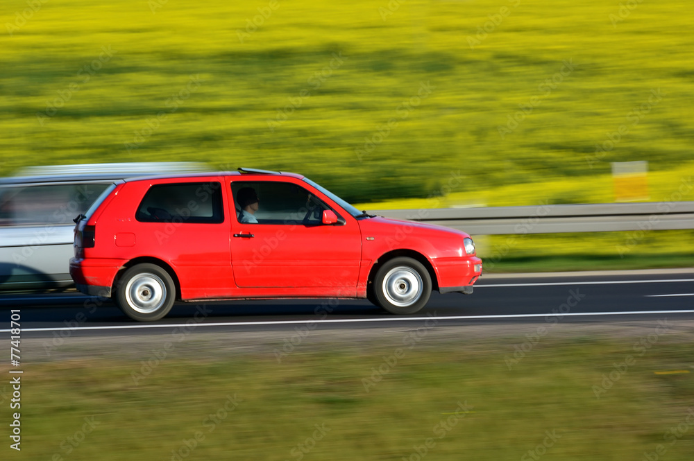 car on a road