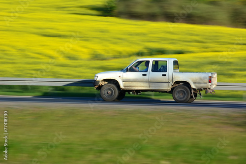 car on a road