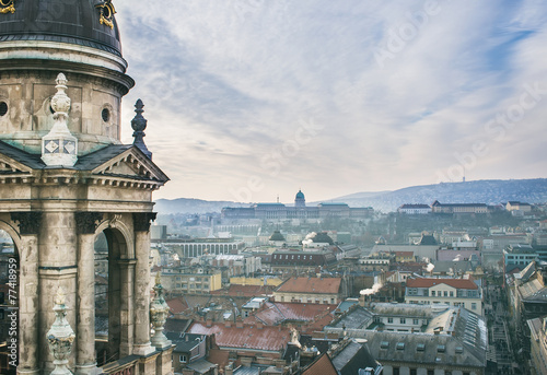 The view over Budapest, Hungary, from Saint Istvan's Basilica vi