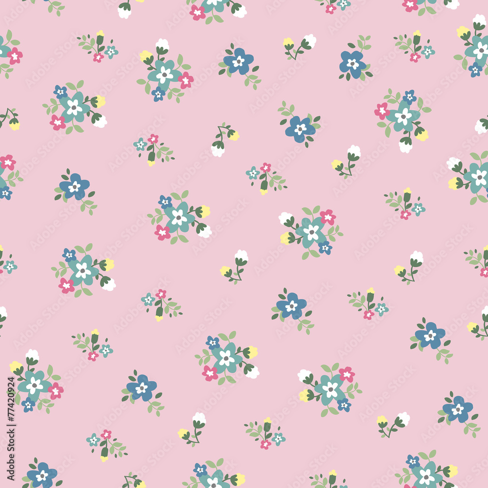 seamless tiny cute flower pattern