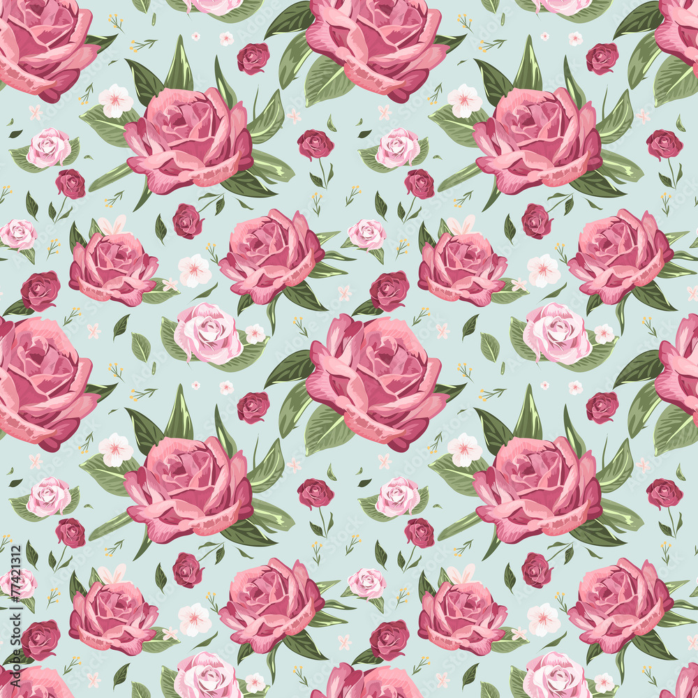romantic seamless floral pattern romantic seamless floral pattern
