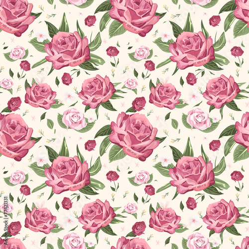 romantic seamless floral pattern