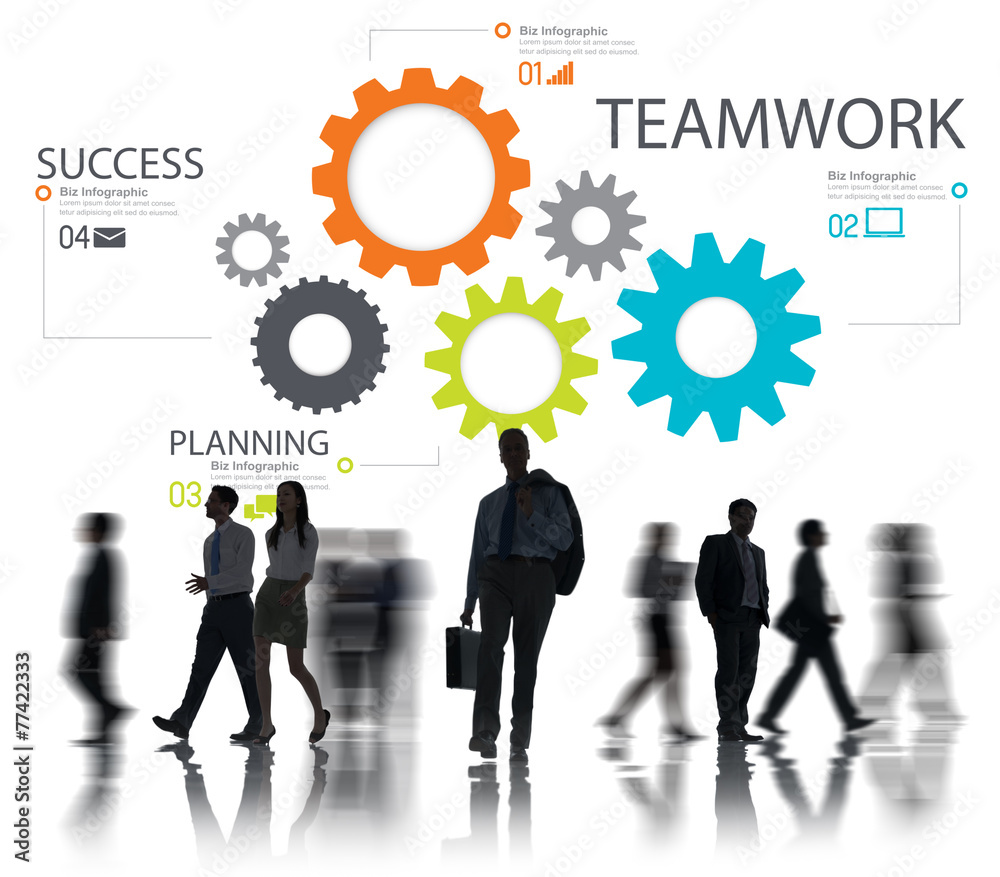 Teamwork Team Group Gear Partnership Cooperation Concept Teamwork Team Group Gear Partnership Cooperation Concept