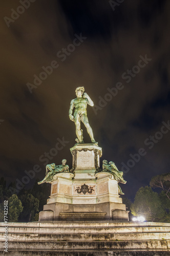 David at Piazzale Michelangelo in Florence  Italy